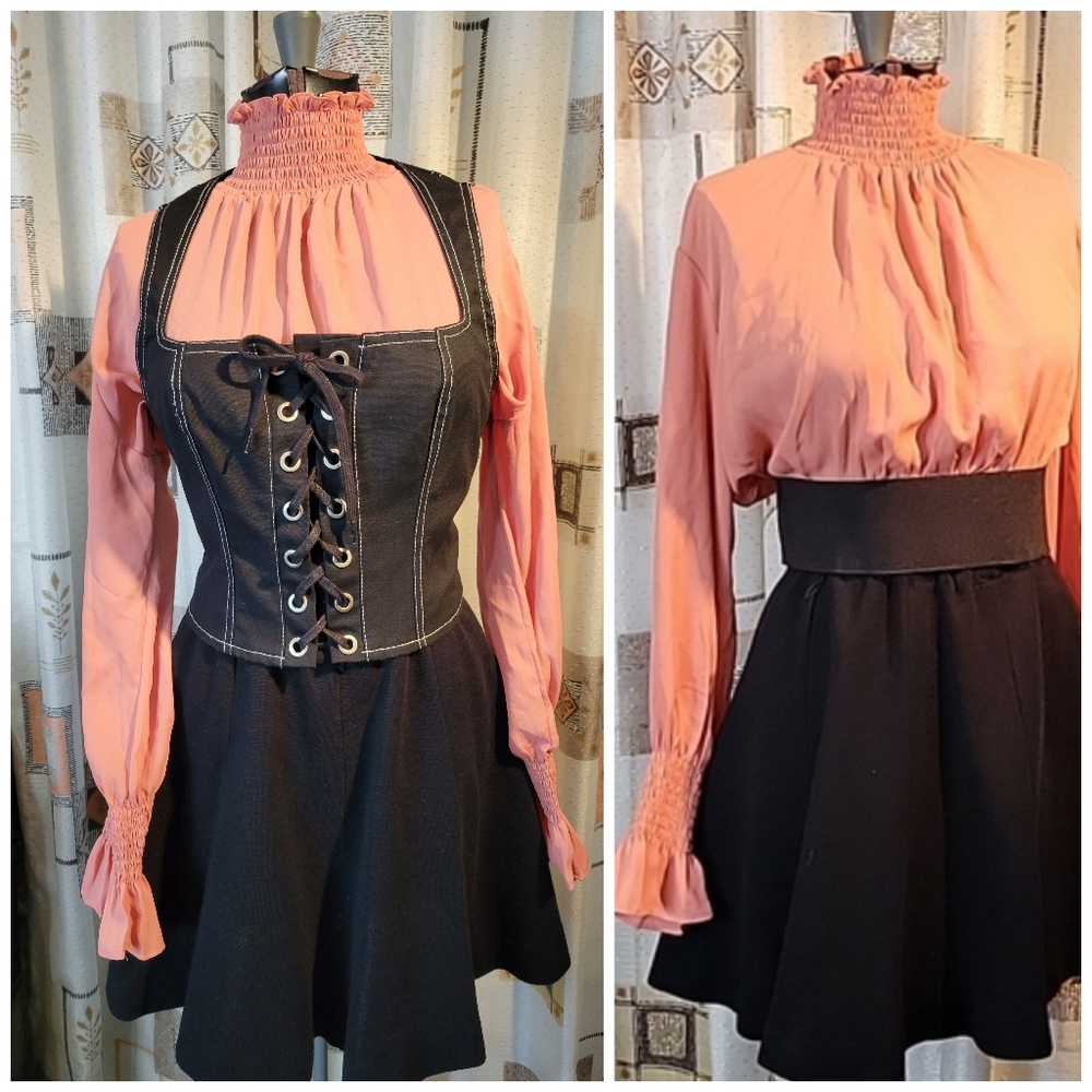 Gauzy Peplum Top NWOT